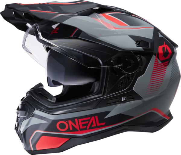 O NEAL D SRS Helmet SQUARE Black Red